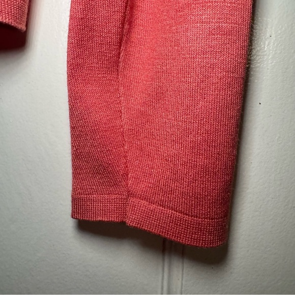 Banana Republic Sweater Womens Size M Pink Silk Blend V-neck Preppy Casual - Picture 8 of 15